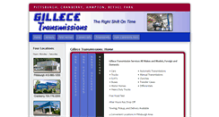 Desktop Screenshot of gillecetransmissions.com